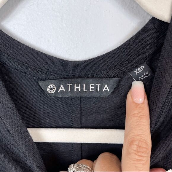 ATHLETA Black Asymmetrical Tank Size XSP - Picture 5 of 10